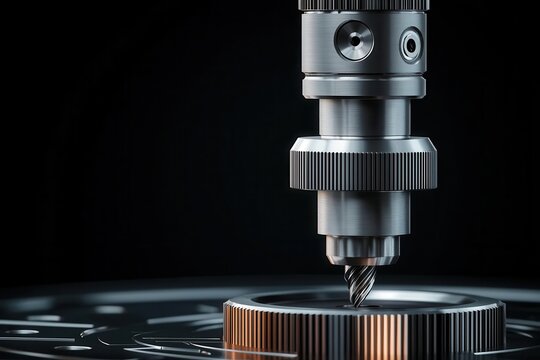 CNC machining process, tool path optimization, 3D illustration