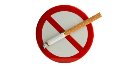 No Smoking Sign with Crossed Out Cigarette.