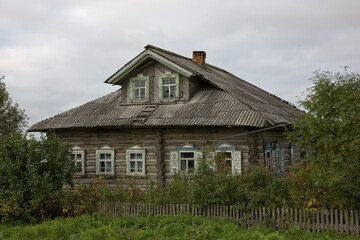 Russia Arkhangelsk region, Kargopol on a cloudy summer day