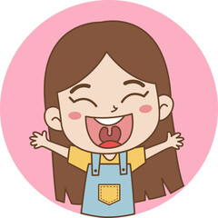 Happy Kids Vector Clipart