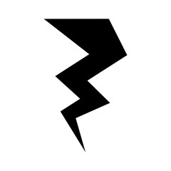 Lightning flash icon symbol sign isolated on white design. Vector illustration