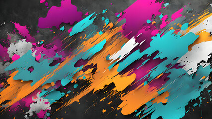 abstract texture background with colourful splashes 