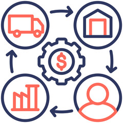 Supply Chain Management Icon