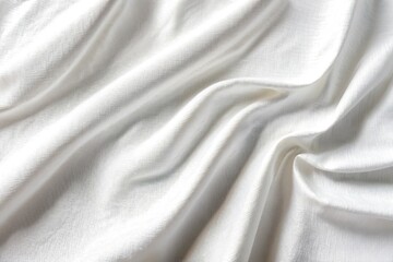 Naklejka premium A detailed shot of white fabric texture