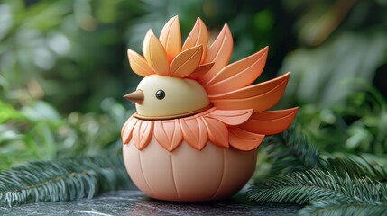 Cute Bird Figurine with