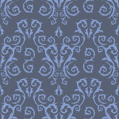 Hand drawn flowers seamless pattern