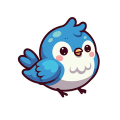 blue bird with a background