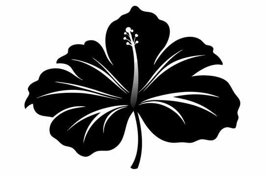 recommend clip art: 
                    hibiscus flower, black silhouette of tropical hibiscus flower, tropical hibiscus bloom silhouette, Hibiscus flower icon, hibiscus flower silhouette