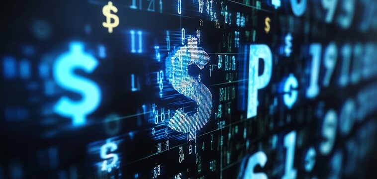 Currency symbols shifting in digital space  Market Impact, Economic Policy Shifts