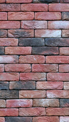 Old brick wall backgground, vertical