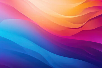 Obraz premium Abstract gradient background with smooth curved lines in muted neon shades, futuristic and modern backdrop. For digital project, tech-related graphic, web design, application, presentation, artwork