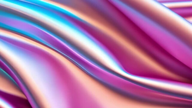 Delicate satin halographic satin abstract background.