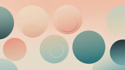 Vibrant Abstract Illustration Featuring Dynamic Circles with Colorful Gradients Set Against a Soft Background, Creating a Modern and Eye-Catching Design Ideal for Digital Art and Creative Projects