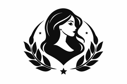 recommend clip art: beauty care logo design  black silhouette vector art