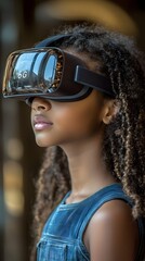 Naklejka premium Digitally Empowered Educational Revolution with 6G Technology Immersing Students in Mixed Reality Classrooms