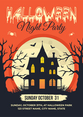 Halloween Night Party Flyer Design