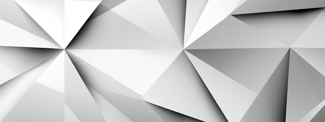 Abstract Precision Light Gray and Black Triangles with Defined Edges