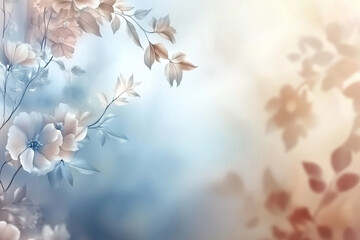 Naklejka premium a wallpaper of a collection of flowers on a sunny day