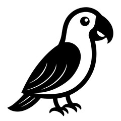  Cute kids parrot minimalist silhouette 