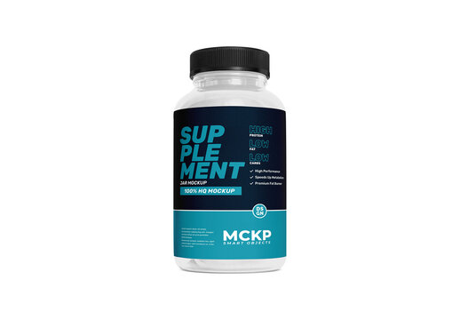 Supplement Bottle Mockup