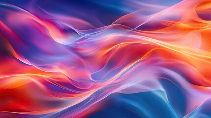 Fototapeta premium Abstract light play in vibrant hues blending seamlessly with dynamic shadows creating an ethereal atmosphere and visual depth