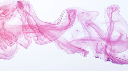 Fototapeta premium A abstract colorful smoke on white background