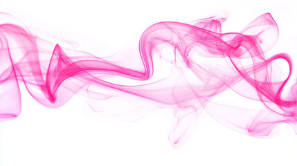 A abstract colorful smoke on white background