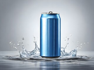 Mockup of a beverage drinks can with Dewy Condensation, beverage marketing tools.