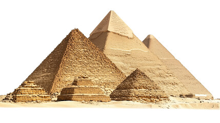 Giza Pyramids Iconic, Majestic Giza Pyramids, Giza Pyramids, Pyramids, Ancient Icon, Pyramids of Egypt, Iconic, Wonders of History, on a transparent backgrounds