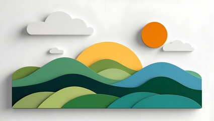 3D Vector Design: Clock and Upward Arrow with Timing Concept