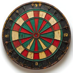 Vintage Dartboard with Darts.