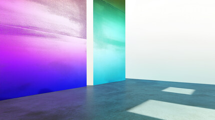 Bright dynamic abstract blank background with a modern twist and color palette. Pink blue yellow red green gold orange violet pastel beige brown purple soft rainbow joyful cheerful warm