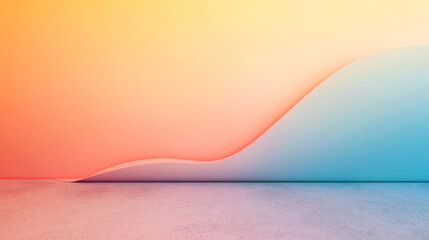 Bright dynamic abstract blank background with a modern twist and color palette. Pink blue yellow red green gold orange violet pastel beige brown purple soft rainbow joyful cheerful warm