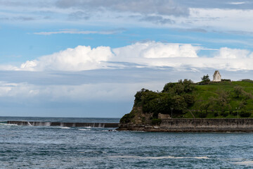 Saint-Jean-de-Luz fishing port on Basque coast, famous resorts, known for beautiful architecture, sandy beaches, cuisine, Santa Barba, South of France, Basque Country