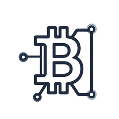 Obraz premium Flat Line Icon Save Bitcoin Editable Stroke Blockchain Applications Isolated. Isolated on a Transparent Background. Cutout PNG.