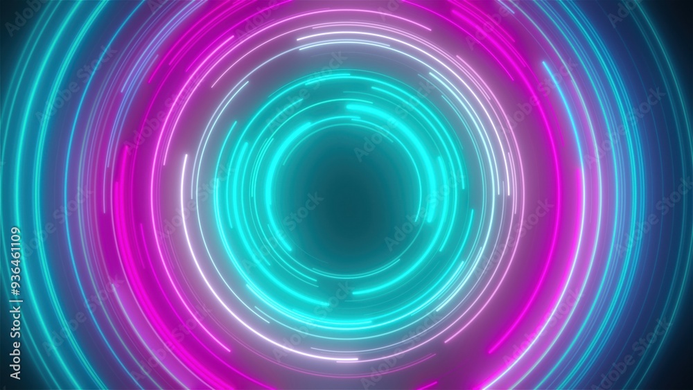 Poster fast glow lines. computer generated 3d render
