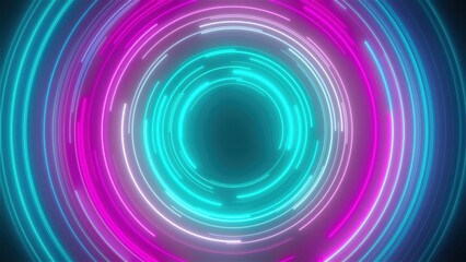 Fast glow lines. Computer generated 3d render