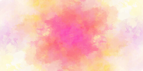 abstract colorful background with bokeh .Delicate sepia background with paint stains watercolor texture .subtle watercolor pink yellow blue gradient illustration.	
