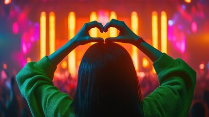 The heart-shaped hands in concert