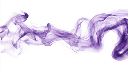 A abstract violett smoke on white background