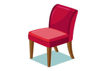  Dining chair vector art illustration