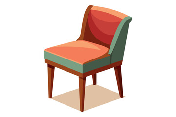  Dining chair vector art illustration