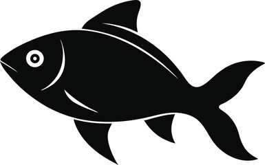 Fish icon symbol vector illustration on white background