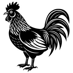 Rooster isolated vector file logo design	