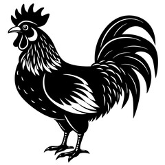 Rooster isolated vector file logo design	