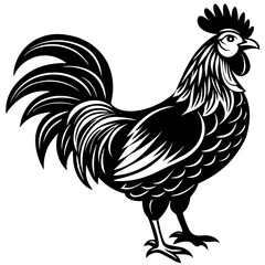 Rooster isolated vector file logo design	