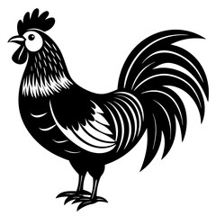 Rooster isolated vector file logo design	