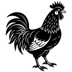 Rooster isolated vector file logo design	