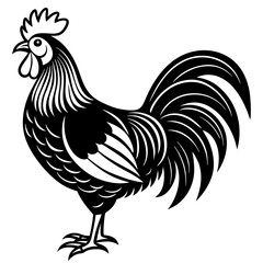 Rooster isolated vector file logo design	
