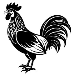 Rooster isolated vector file logo design	